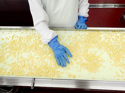 異物混入防止対策：①各種冷凍野菜