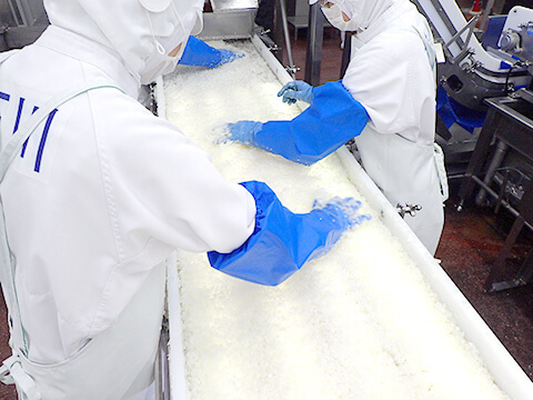 異物混入防止対策：②生鮮原料（玉ねぎ）