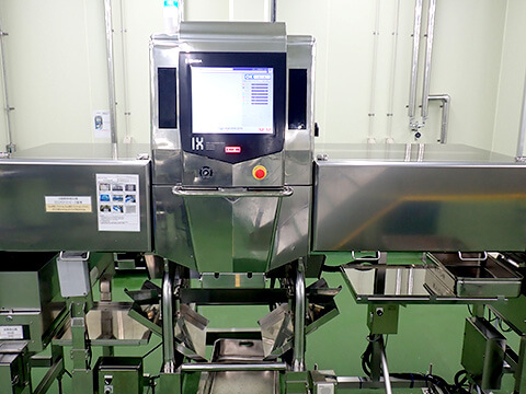 各種異物検出機の設置：X線異物検出機